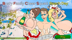 Busty Family Cheer Squad - Beach Day