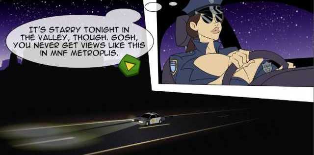 Officer Juggs: Dildon-Fusk SpaceXXX free porn game